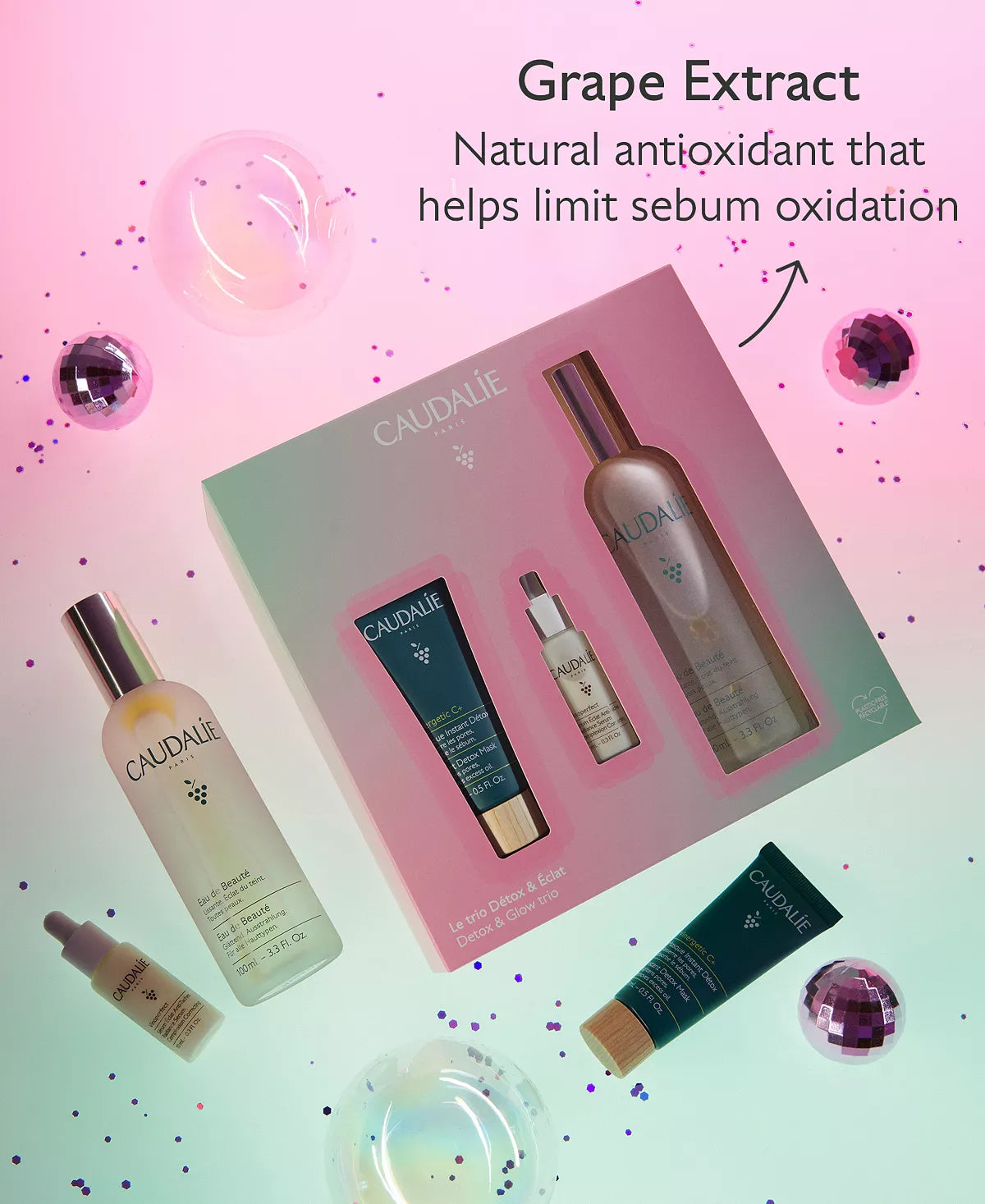 Les Bestsellers Detox & Eclat (Kit o Set Spray Facial)