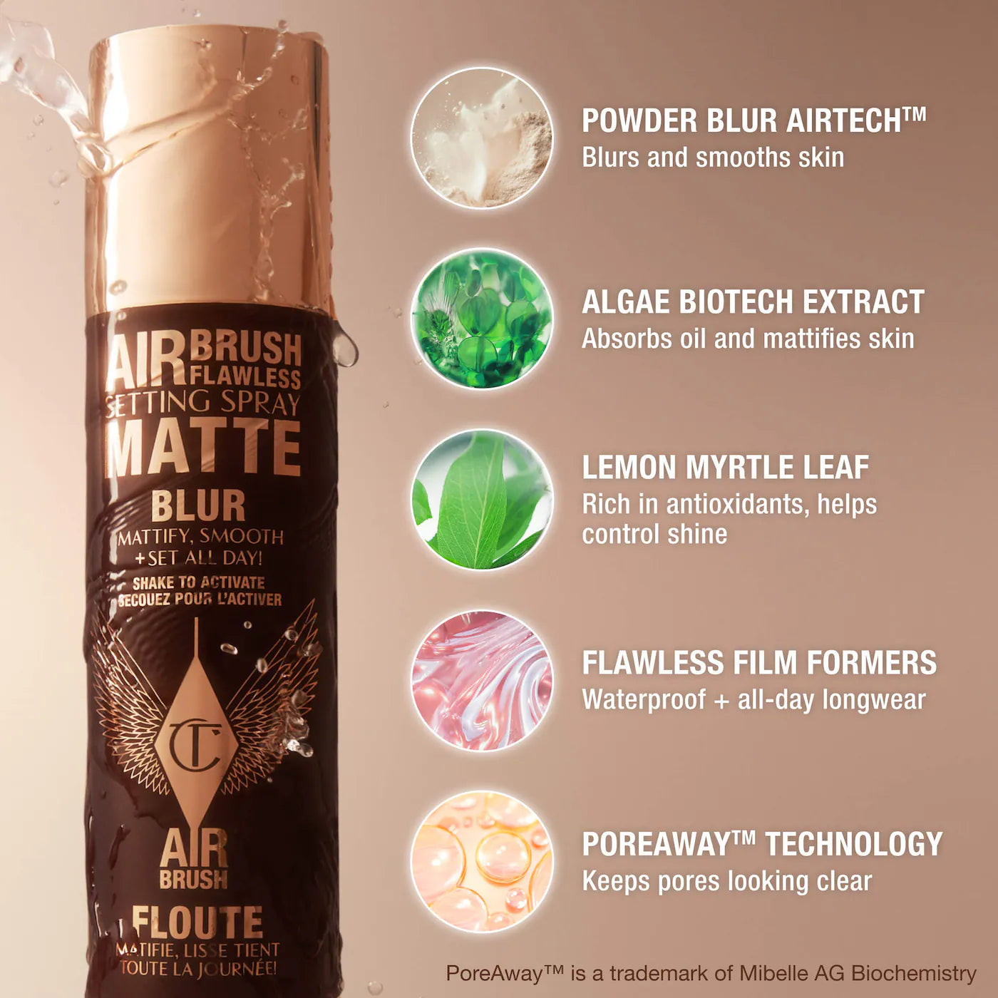 Airbrush Flawless Matte Blurring & Waterproof Setting Spray (Sellador o Fijador)