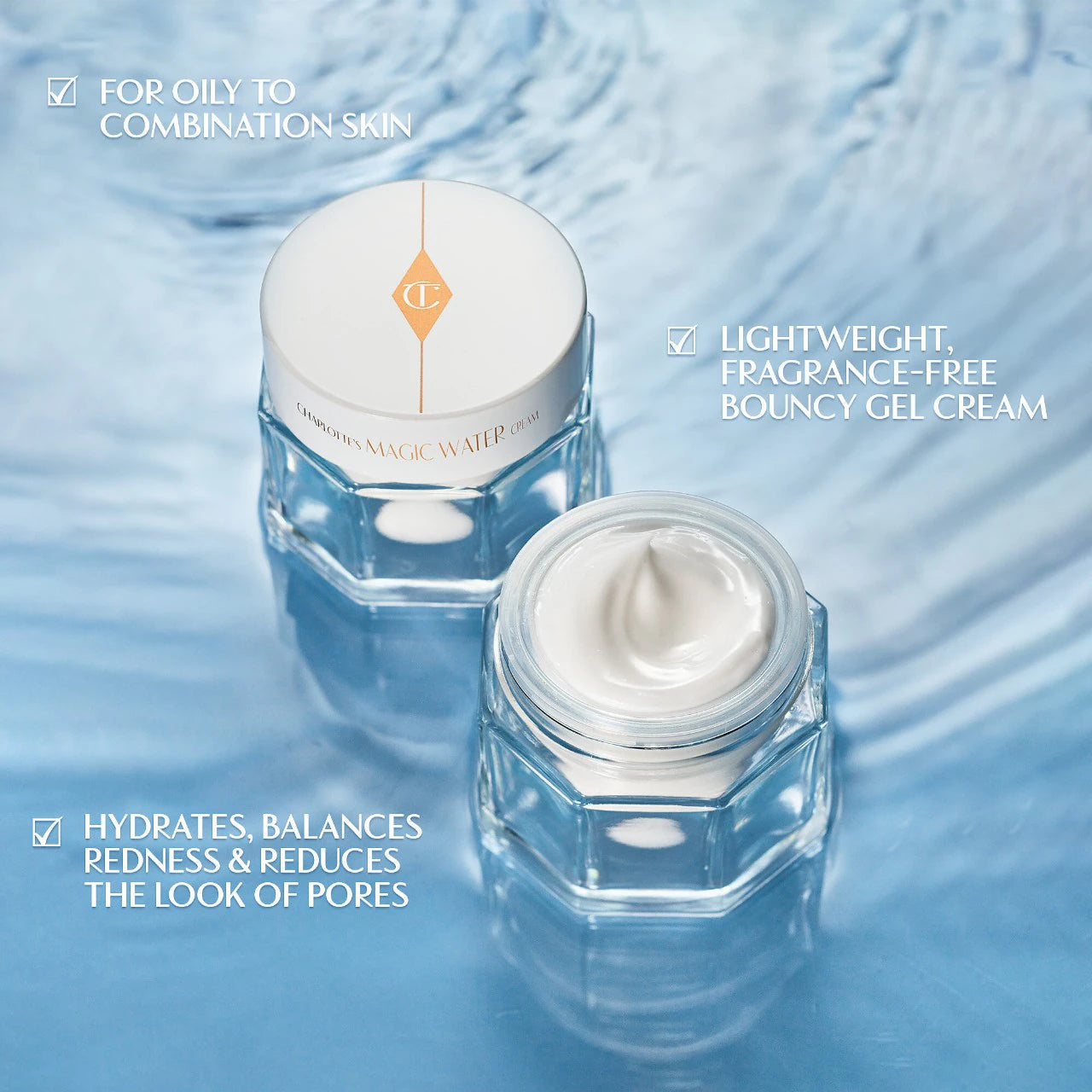 Magic Water Cream Gel Moisturizer with Niacinamide (Crema Hidratante)