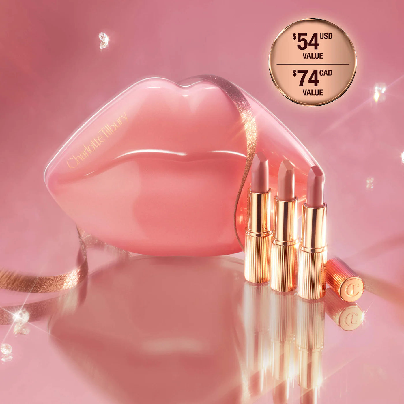 Mini Iconic Hollywood Lipstick Trio Gift (Kit o Set)