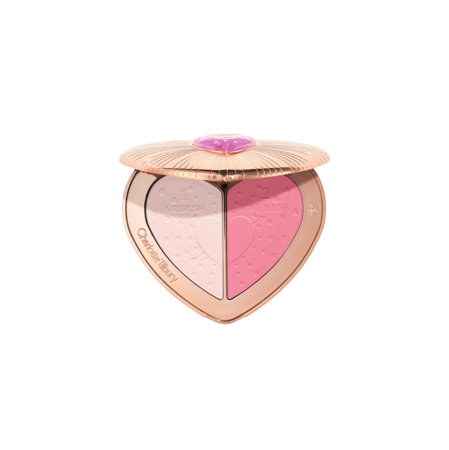 Pillow Talk Beauty Soulmates Airbrush Flawless Finish Brightening and Blush Powder Palette (Rubor y Polvo Compacto)