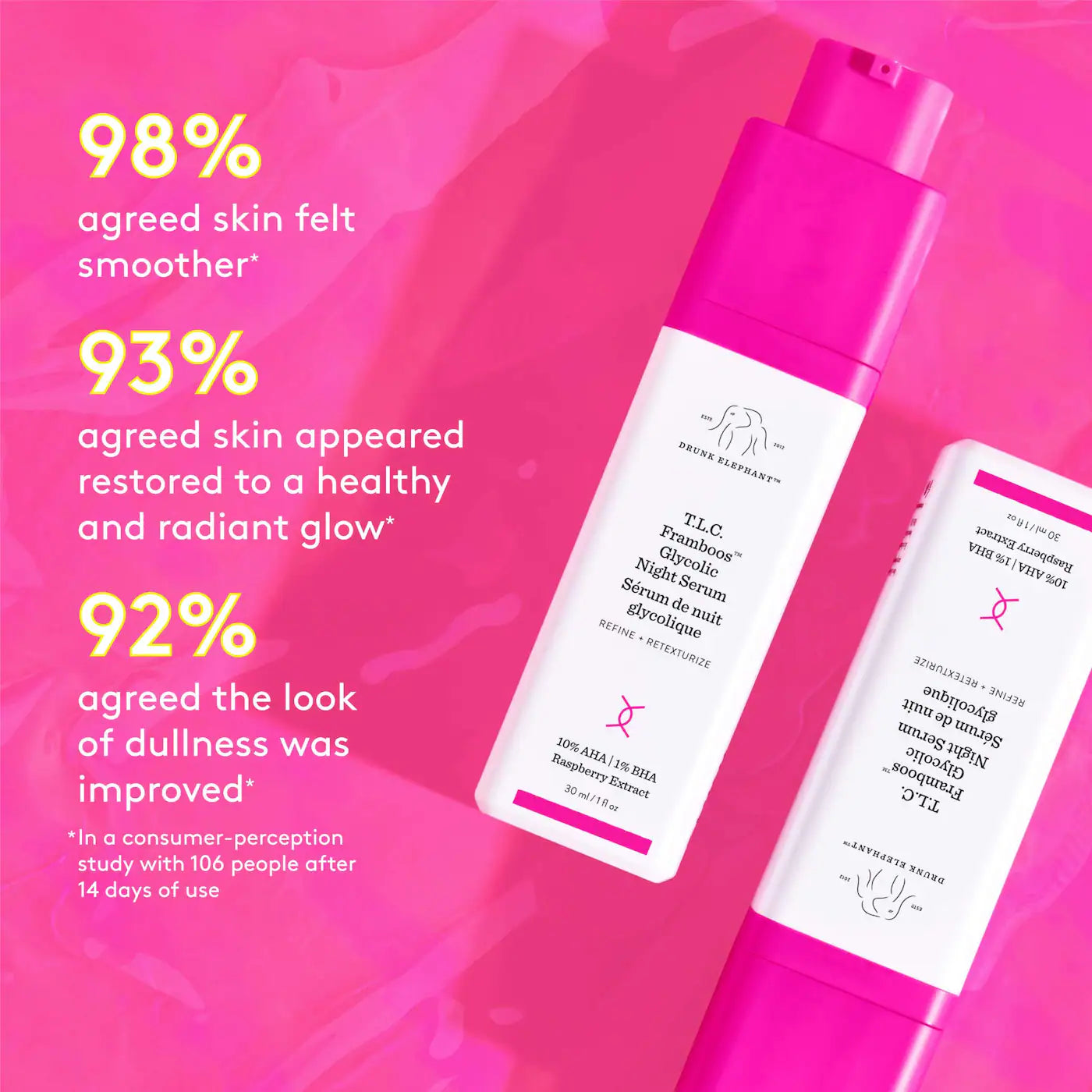 T.L.C. Framboos Glycolic Resurfacing Night Serum (Suero Facial)