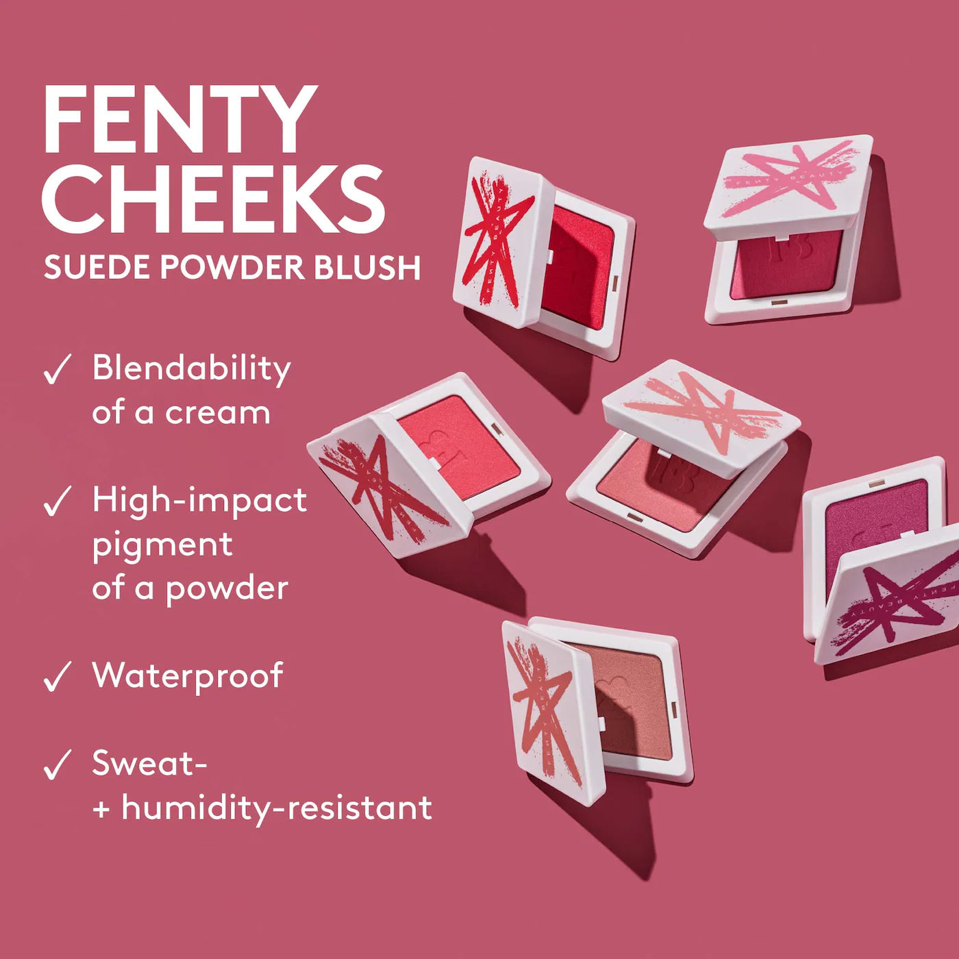 Cheeks Suede Waterproof Powder (Rubor En Polvo)