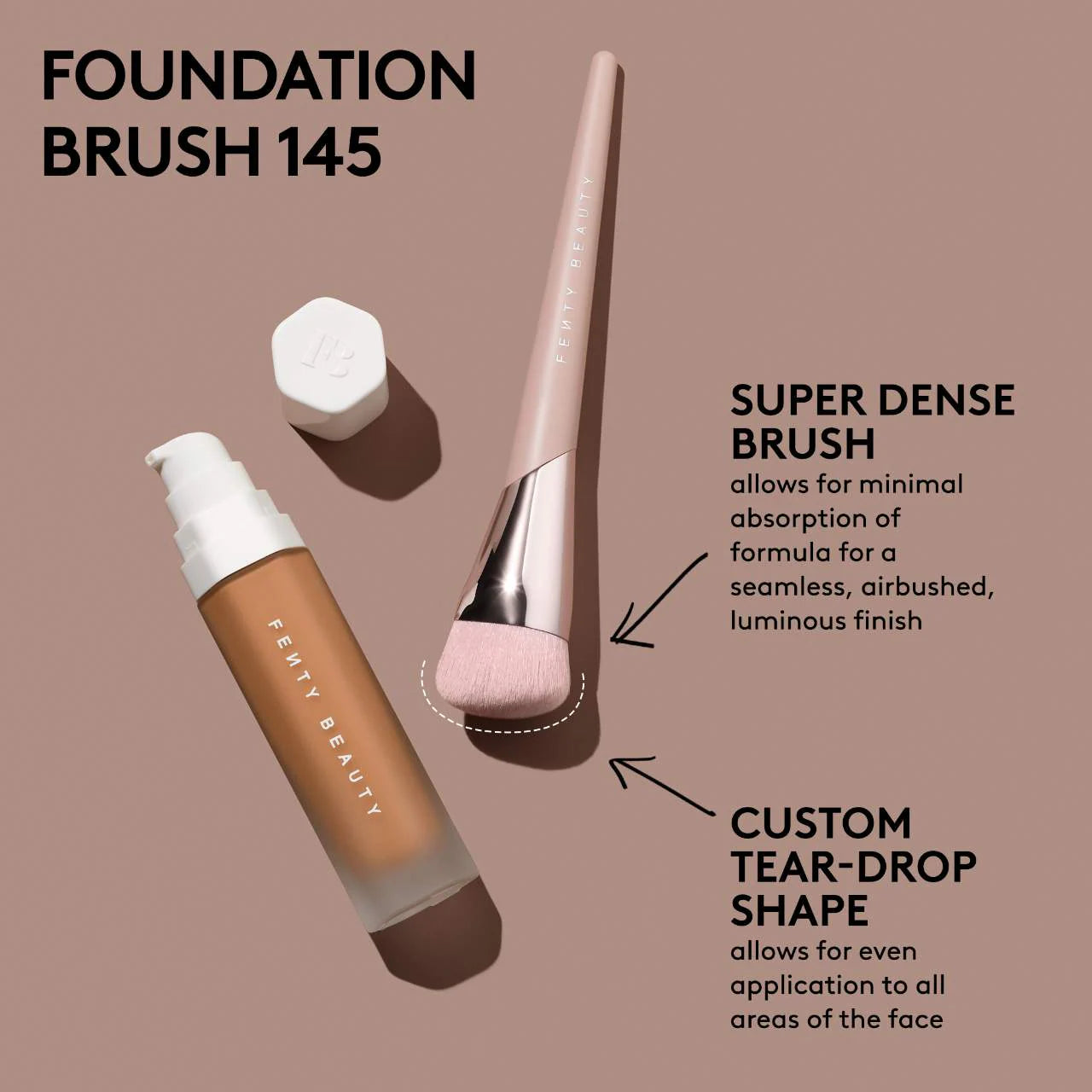 Foundation Brush 145 Mostrador (Brocha para Rostro)