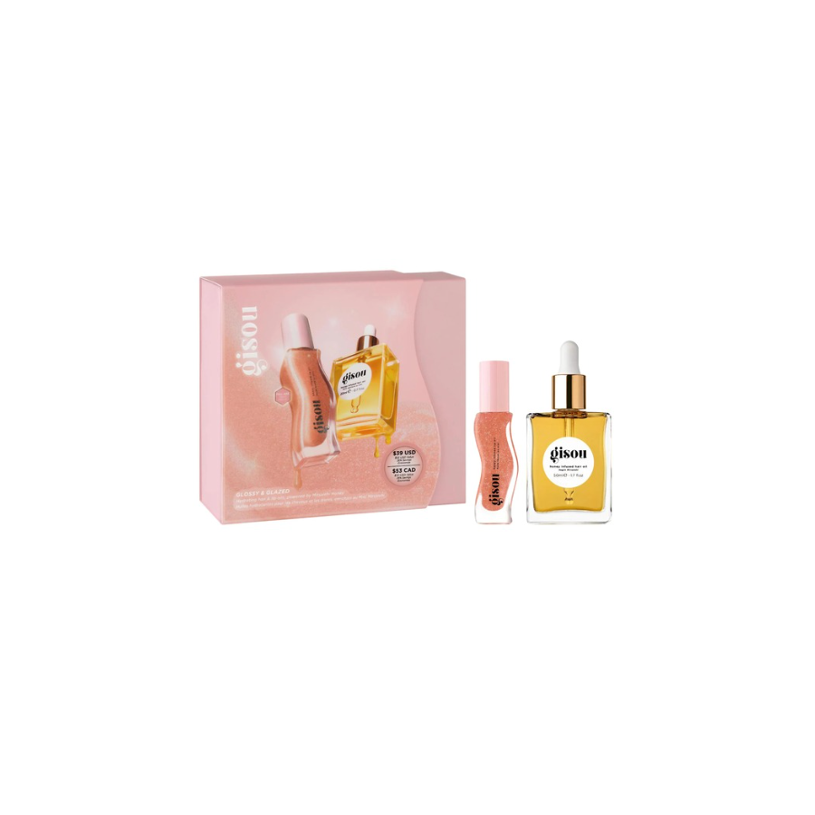 Glossy & Glazed Hair & Lip Oil Gift (Kit o Set)