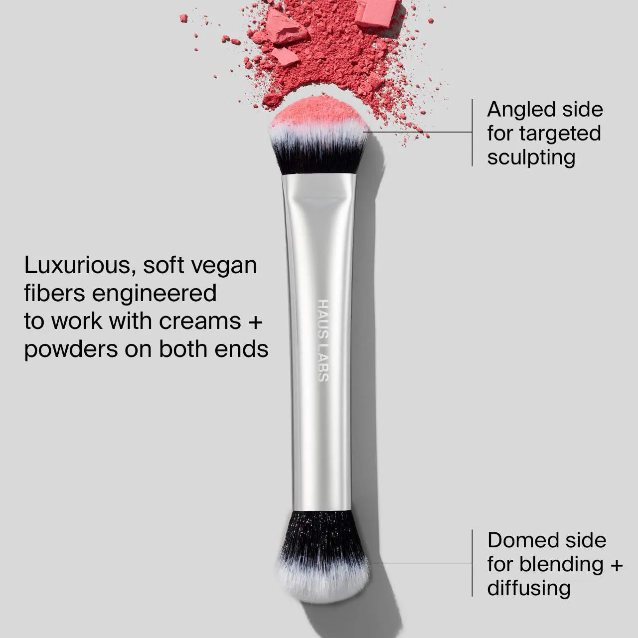 Dual-Ended Multi-Purpose Brush (Brocha Doble para Rubor)