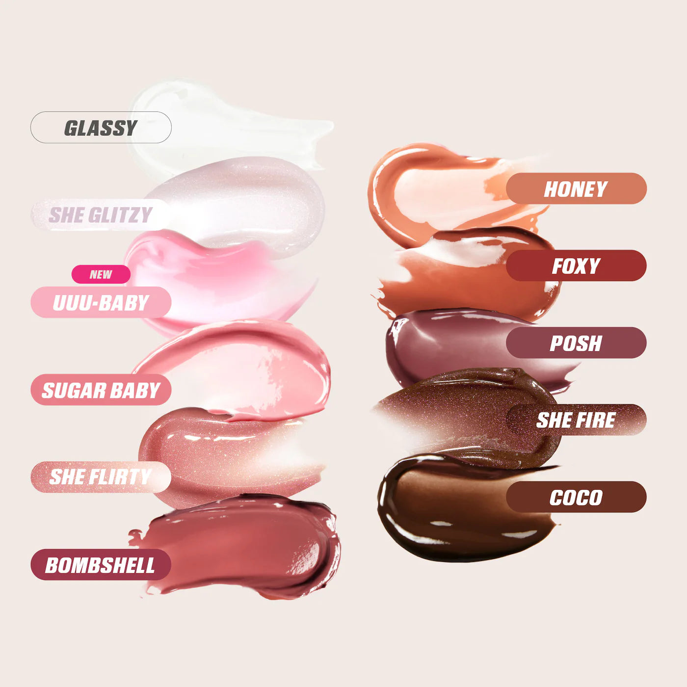 Faux Filler Shiny Non-Sticky Lip Gloss (Brillo de Labios)