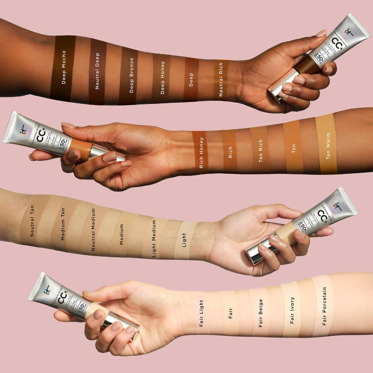 CC+ Cream Full Coverage Color Correcting Foundation with SPF 50+