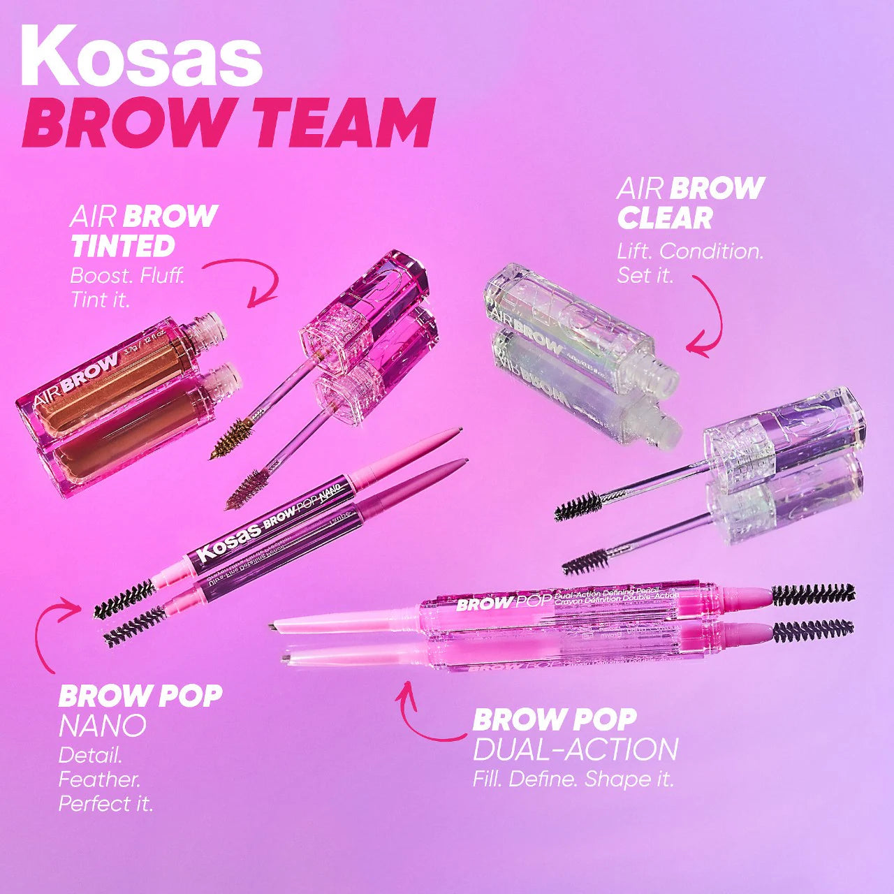 Air Brow Clear + Clean Lifting Treatment Eyebrow Gel with Lamination Effect (Gel De Cejas)