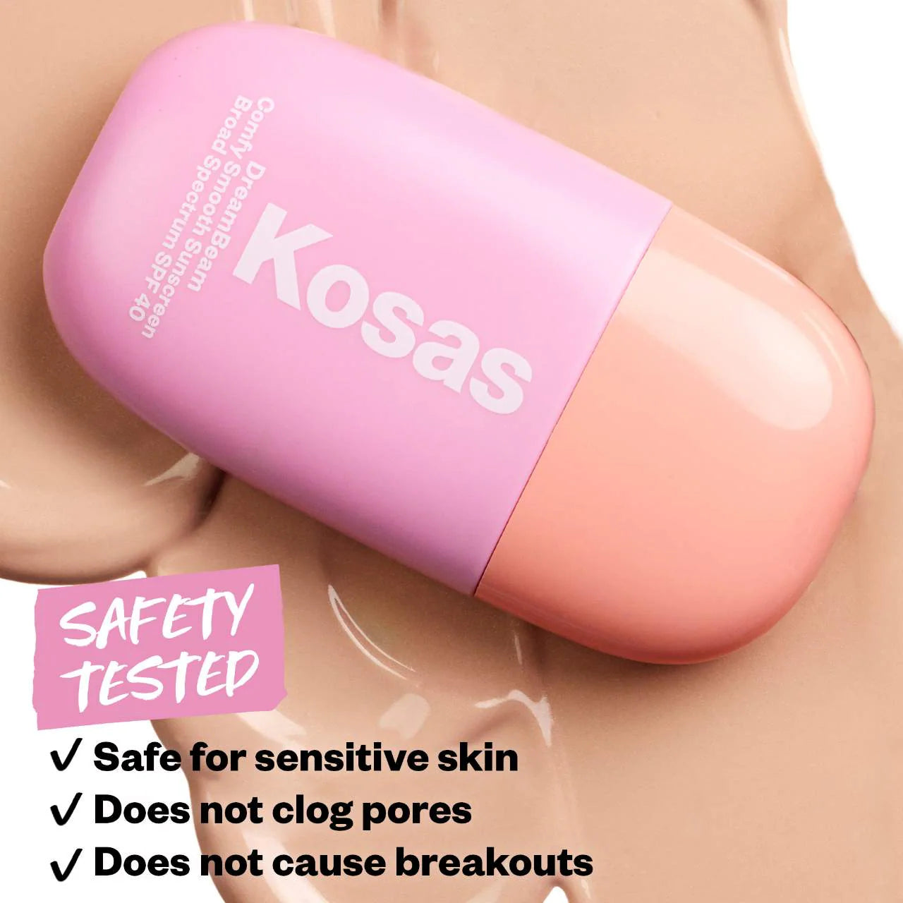 DreamBeam Silicone-Free Mineral Sunscreen SPF 40 with Ceramides and Peptides (Protector o Bloqueador Solar)