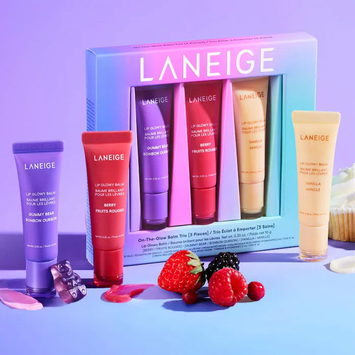 On-the-Glow Lip Balm Trio (Kit o Set)