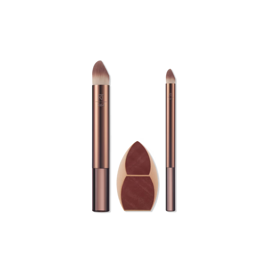 Makeupsaver Blending Sponge + Makeup Brush Trio (Kit o Set de Brochas)