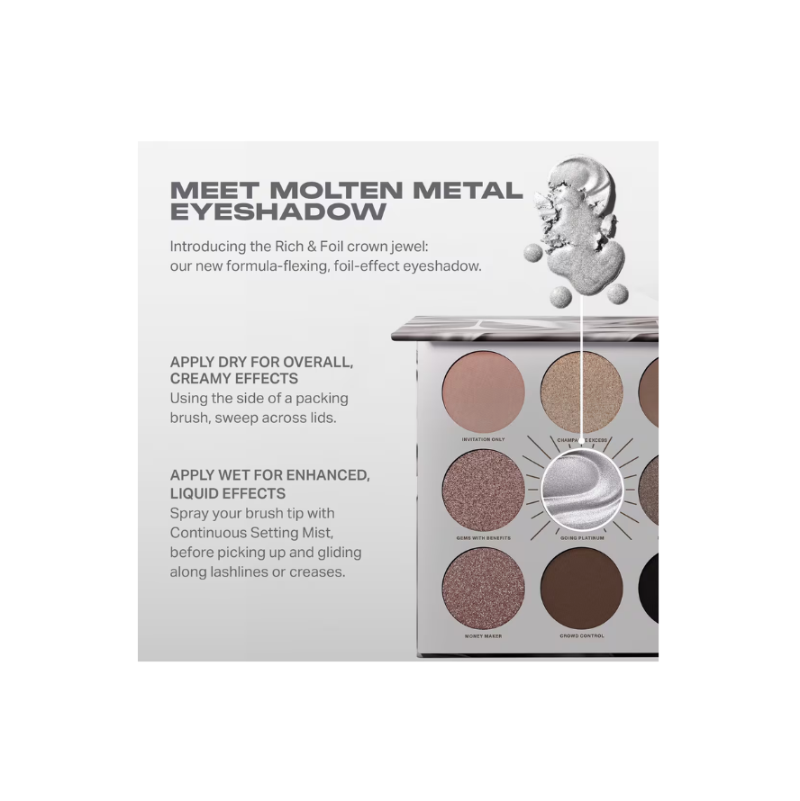 Rich & Foiled Going Platinum Eyeshadow Palette (Sombras de Ojos)