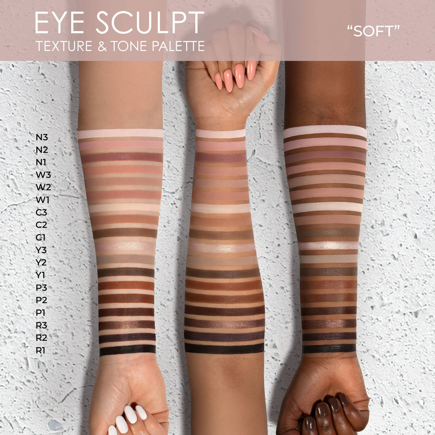 Eye Sculpt Texture & Tone Eyeshadow Palette Soft (Paleta de Sombras)