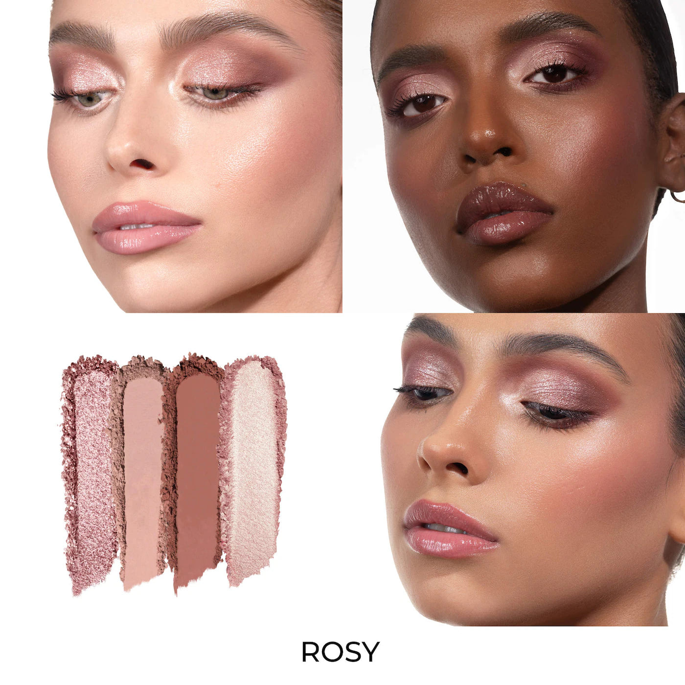 Rosy Luxe Glam Compact Quad Eyeshadow (Paleta de Sombras)