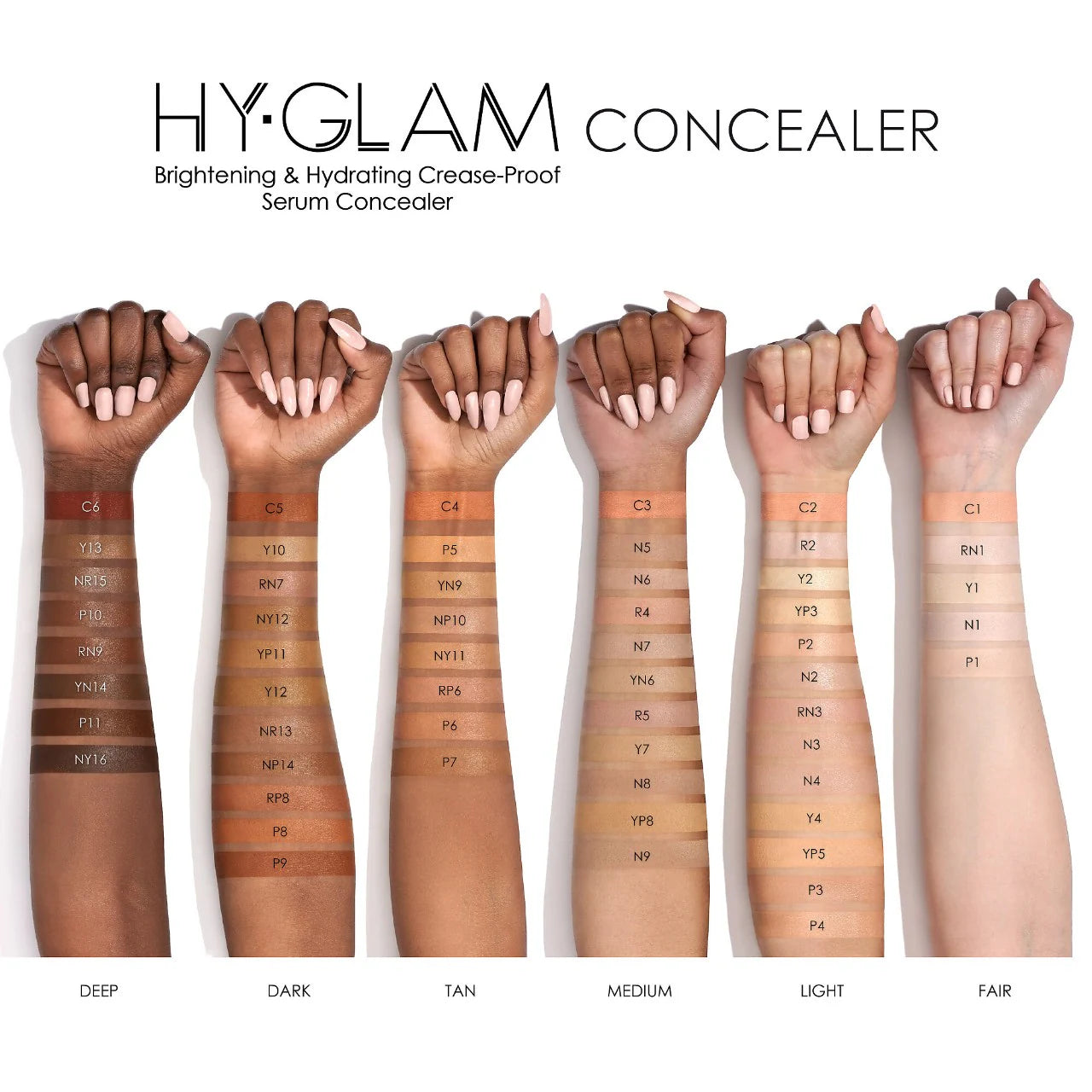 Hy-Glam Brightening & Hydrating Crease Proof Concealer (Corrector Líquido)