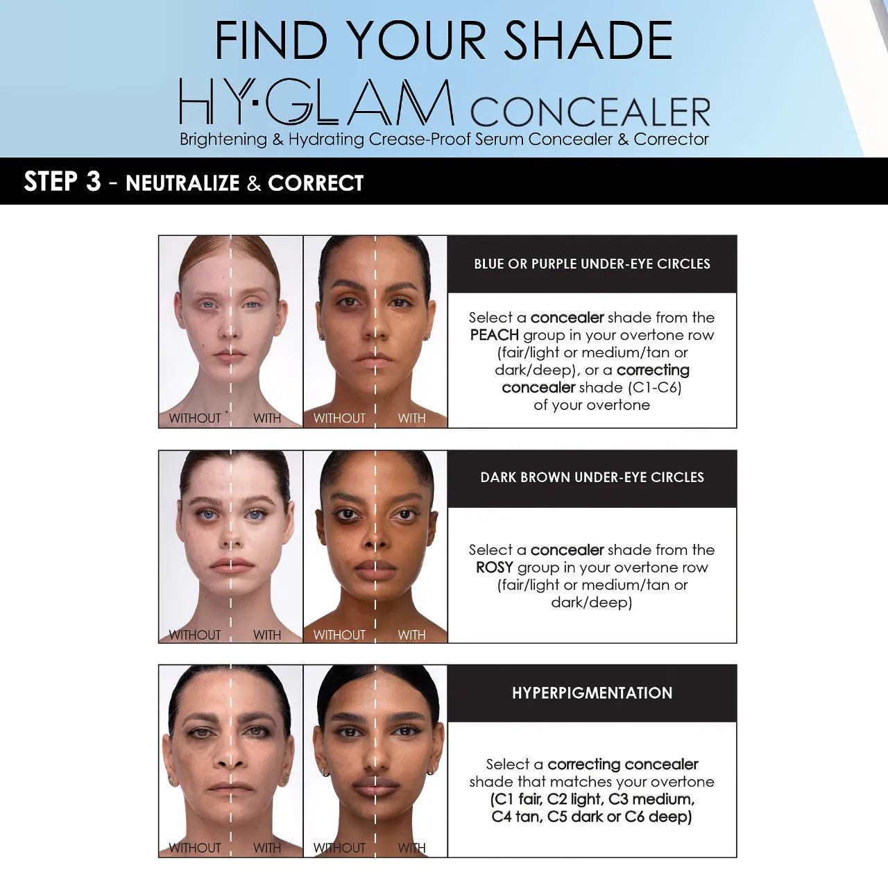 Hy-Glam Brightening & Hydrating Crease Proof Concealer (Corrector Líquido)