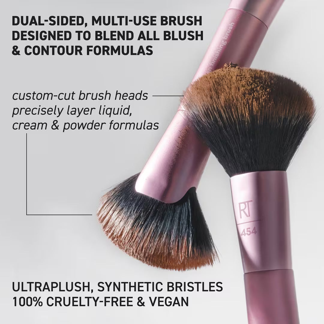 Angled Fan Dual-Sided Finishing Brush (Brocha Facial)