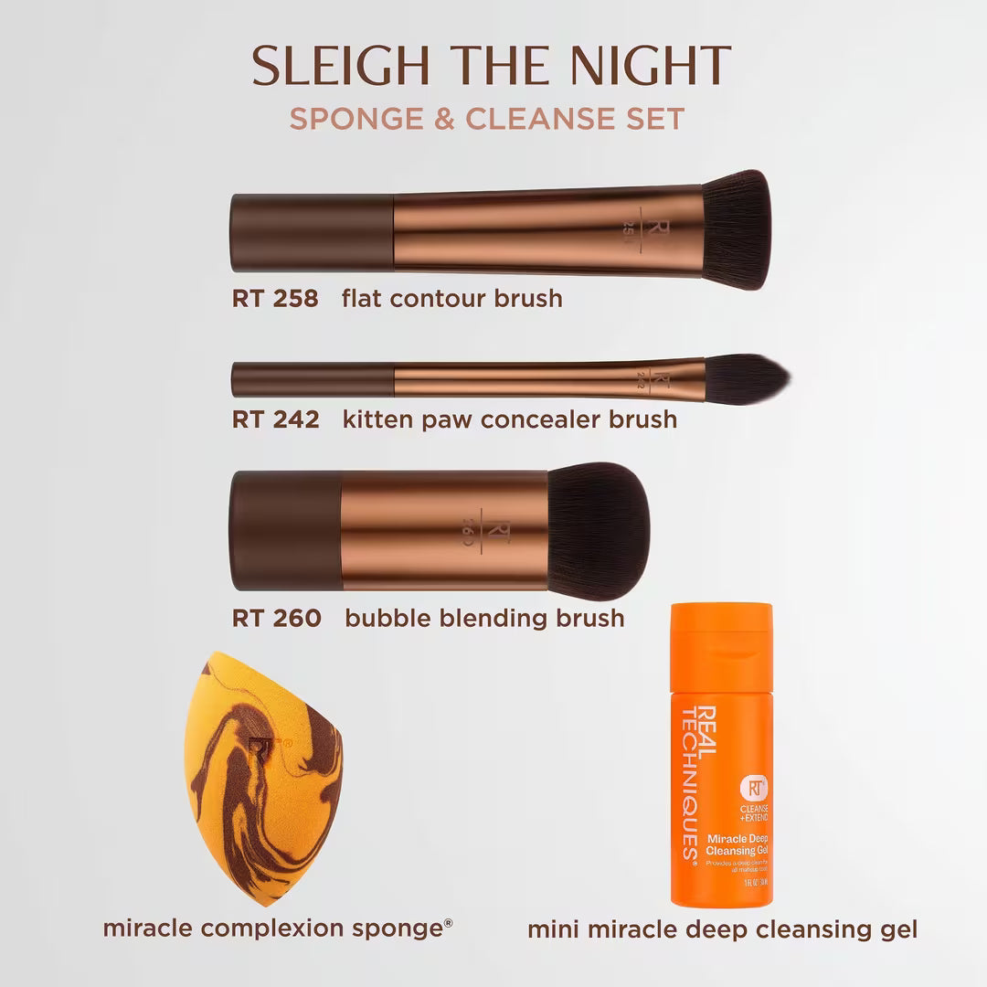 Sleigh The Night Brush + Sponge Gift (Kit o Set)