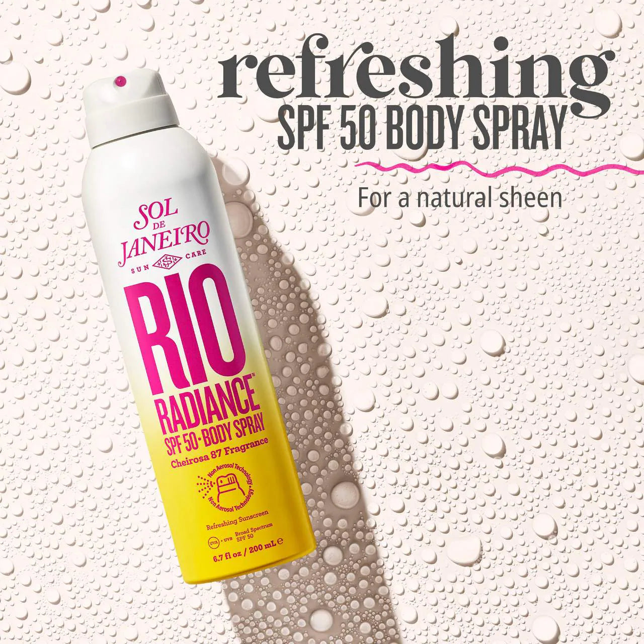 Rio Radiance SPF 50 Body Spray Sunscreen with Niacinamide (Protector o Bloqueador Solar)