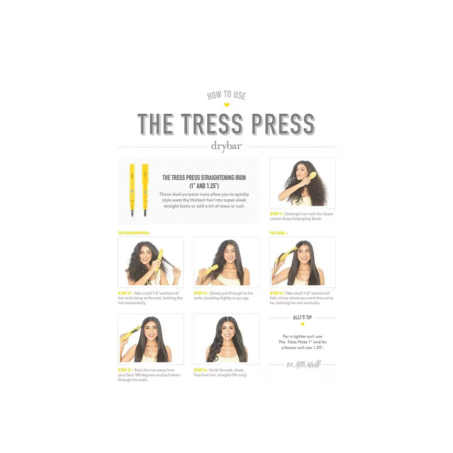 The Tress Press Straightening Iron (Plancha para Cabello)