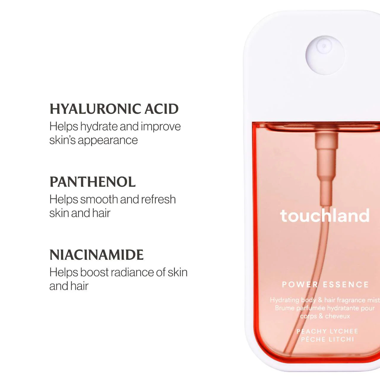 Peachy Lychee Power Essence Body & Hair Fragrance Mist (Perfume o Body)