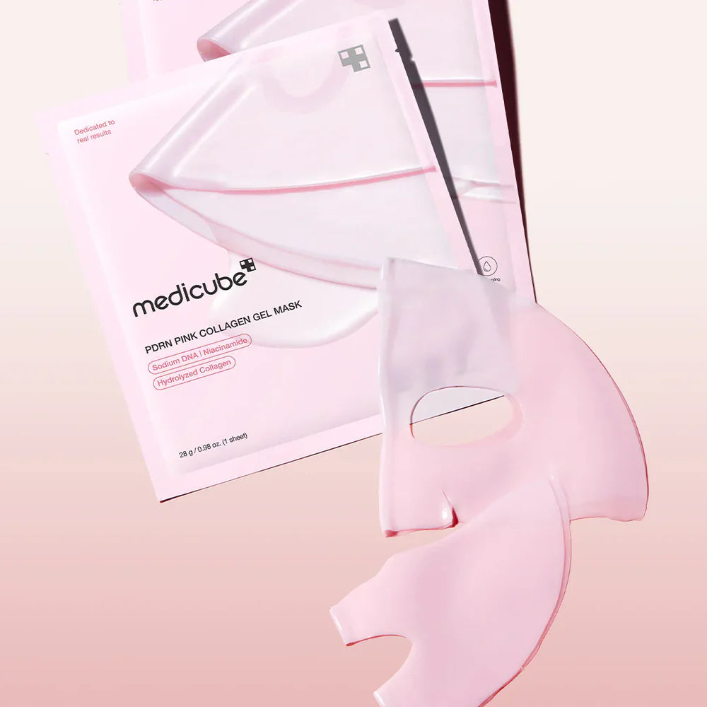 PDRN Pink Collagen Jelly Gel Mask 4 Piezas (Mascarilla Facial)