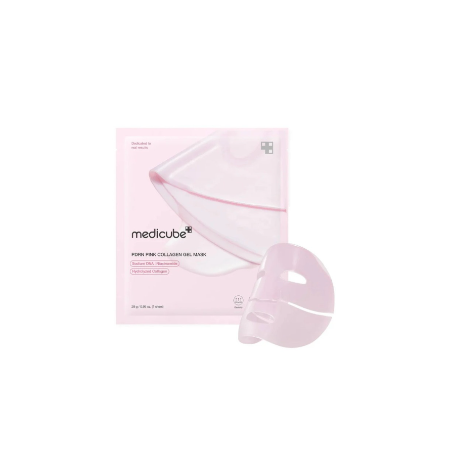 PDRN Pink Collagen Jelly Gel Mask 4 Piezas (Mascarilla Facial)