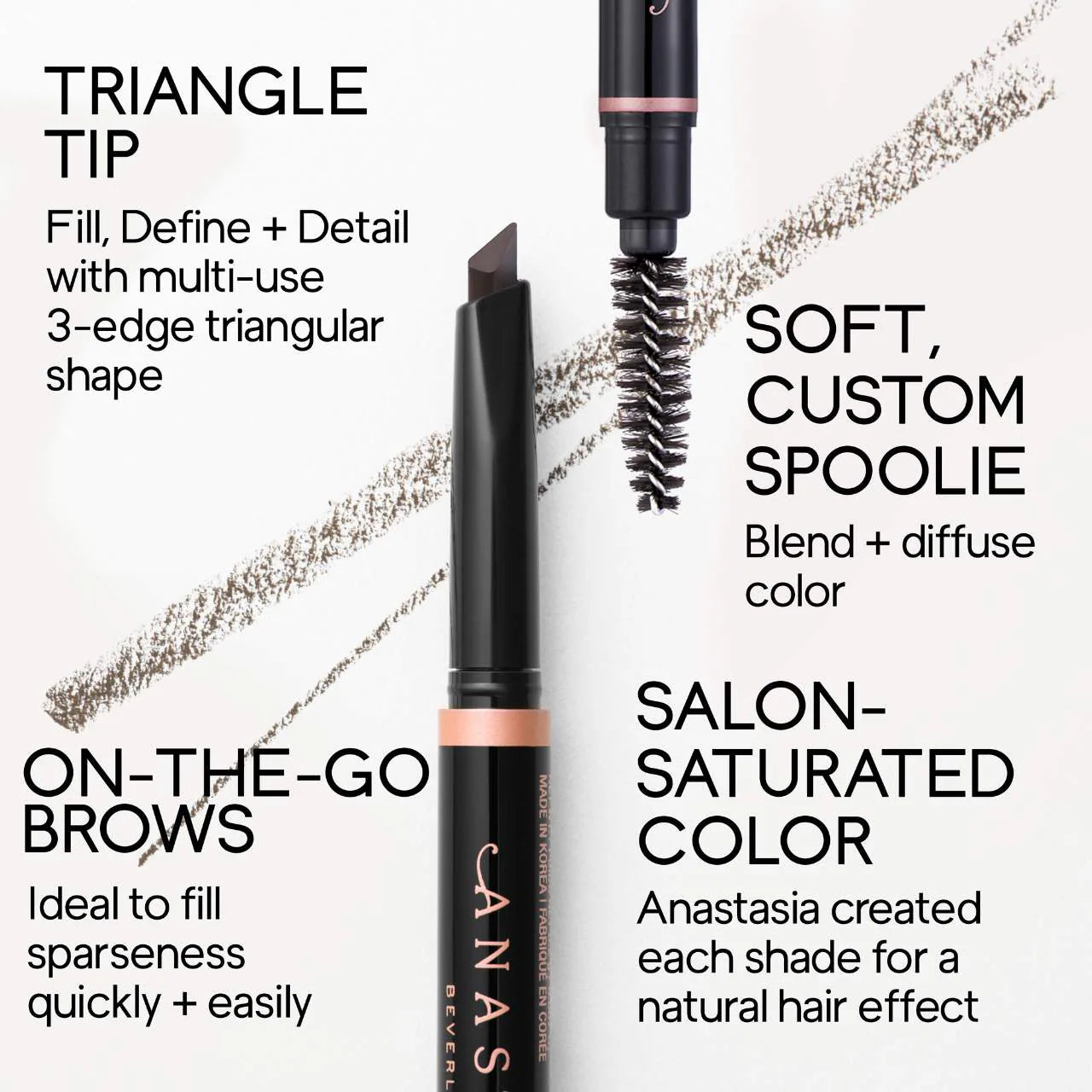 Brow Definer 3-in-1 Triangle Tip Easy Precision Eyebrow Pencil (Lápiz de Ceja)