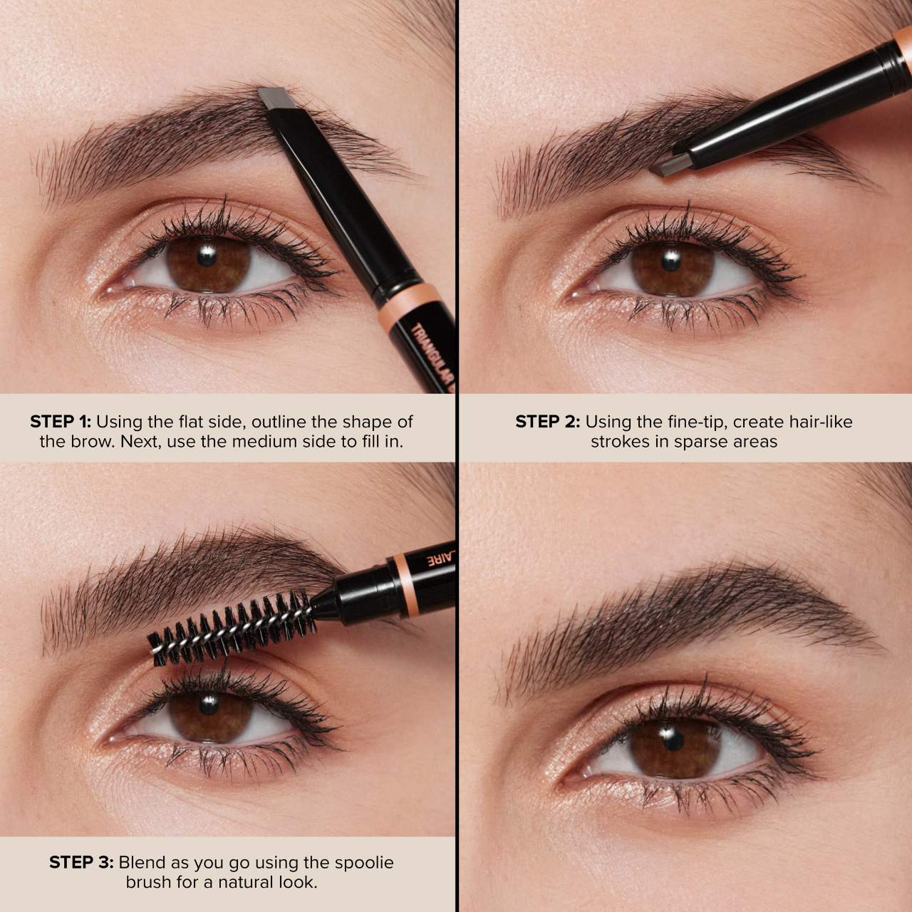 Brow Definer 3-in-1 Triangle Tip Easy Precision Eyebrow Pencil (Lápiz de Ceja)