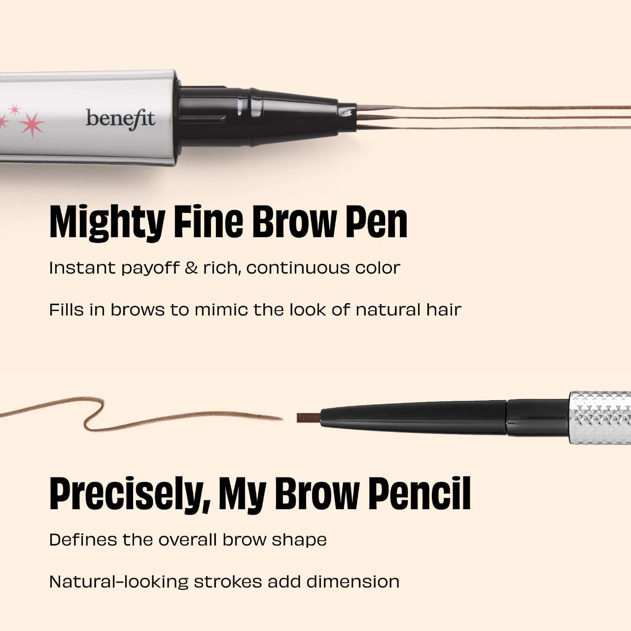 Mighty Fine Waterproof Brow Pen (Lápiz de Cejas)