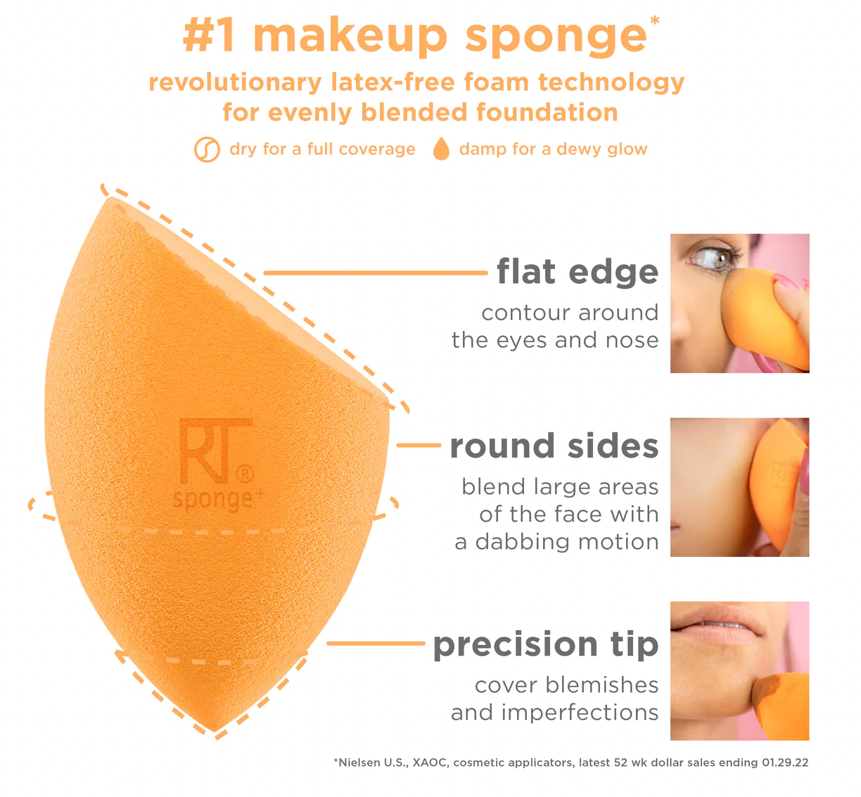 Miracle Complexion Sponge Makeup Blender + Travel Case