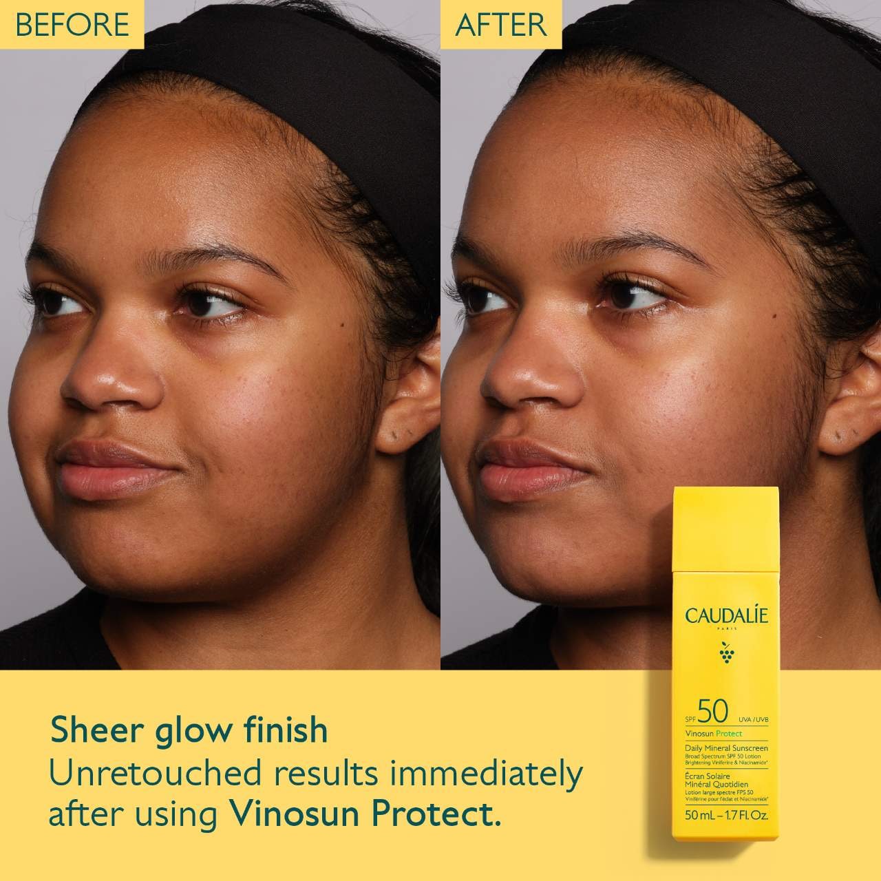 Vinosun Protect Brightening Daily Mineral Face Sunscreen SPF 50 with Niacinamide (Protector o Bloqueador Solar)