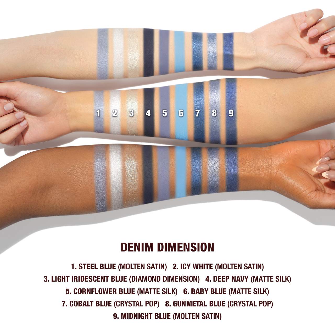 Charlotte’s Beautifying Eye Trends Eyeshadow Palette Denim Dimension (Sombras de Ojos)