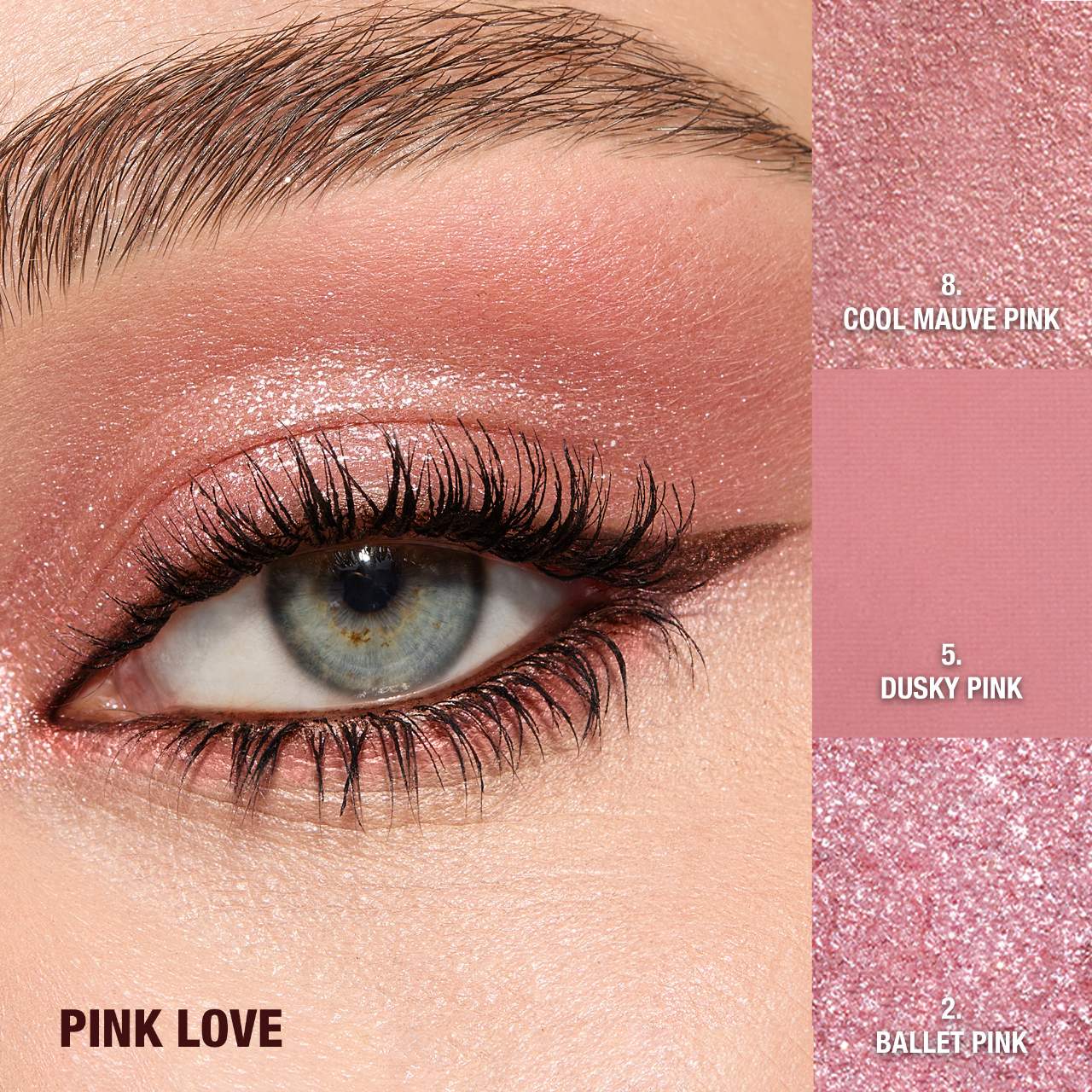 Charlotte’s Beautifying Eye Trends Eyeshadow Palette Pink Love (Sombras de Ojos)