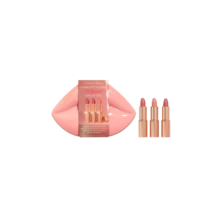 Mini Iconic Hollywood Lipstick Trio Gift (Kit o Set)