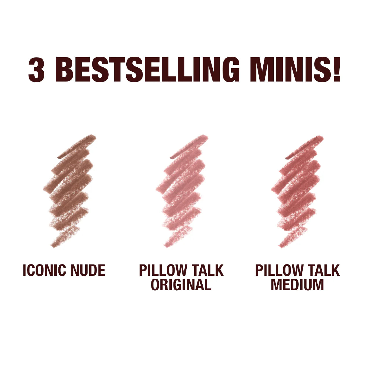 Mini Iconic Lip Cheat Lip Liner Trio (Kit o Set)