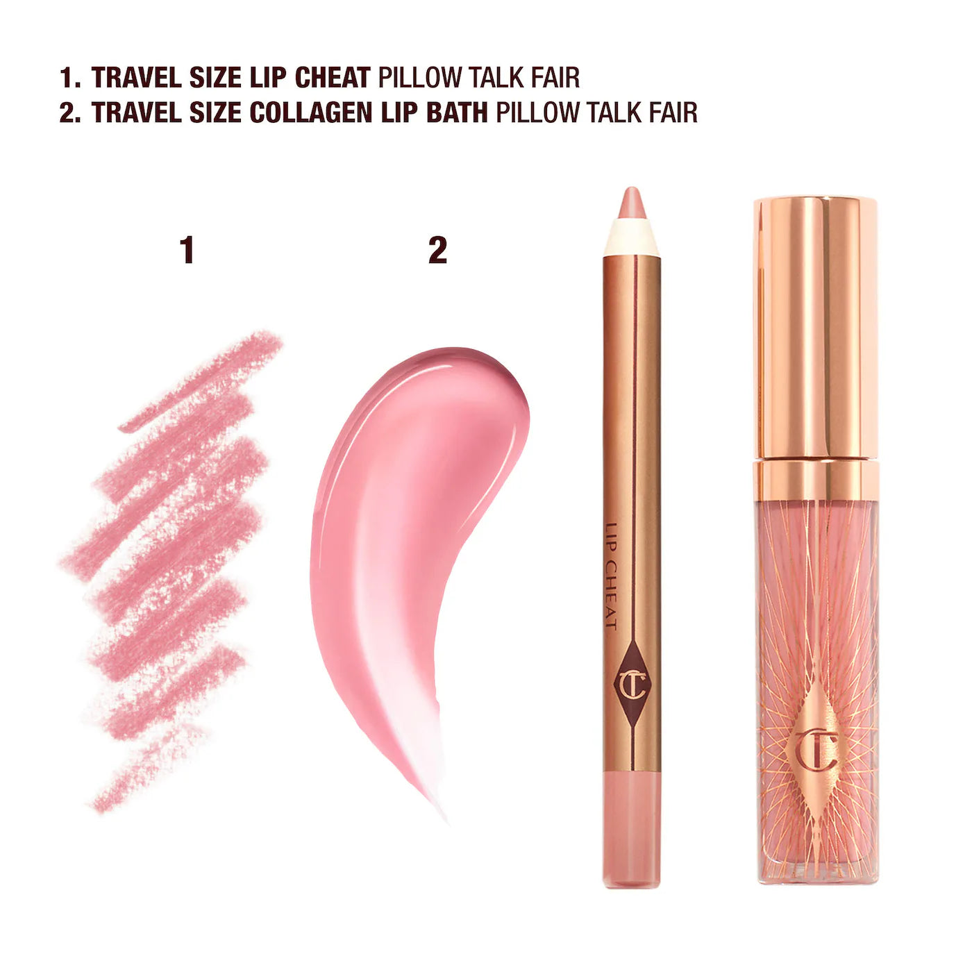 Mini Pillow Talk Glossy Lip Duos (Kit o Set de Labios)