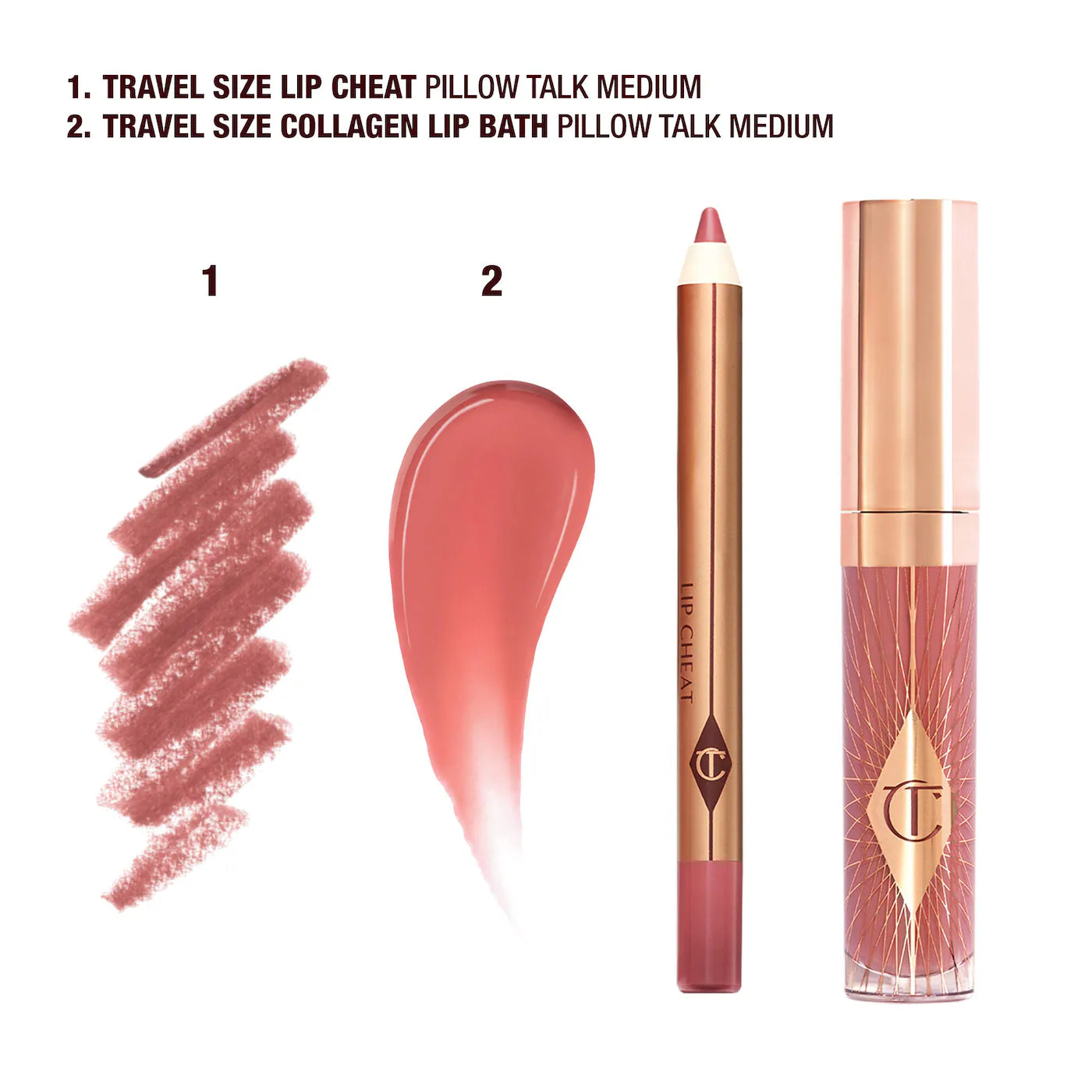 Mini Pillow Talk Glossy Lip Duos (Kit o Set de Labios)