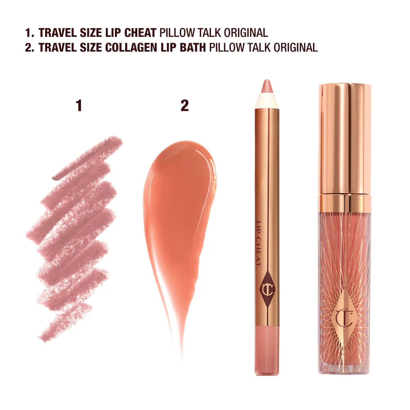 Mini Pillow Talk Glossy Lip Duos (Kit o Set de Labios)