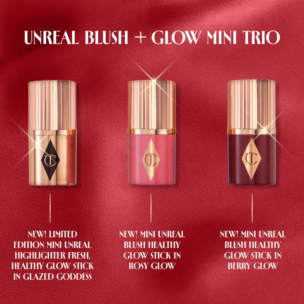 Mini Unreal Blush + Glow Trio (Kit o Set)