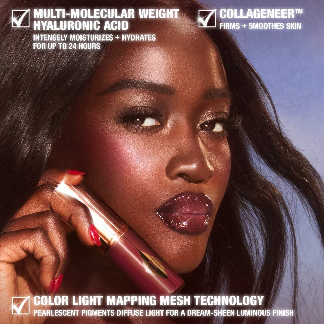 Unreal Lip + Cheek Glow Blush Stick with Hyaluronic Acid (Rubor en Barra)