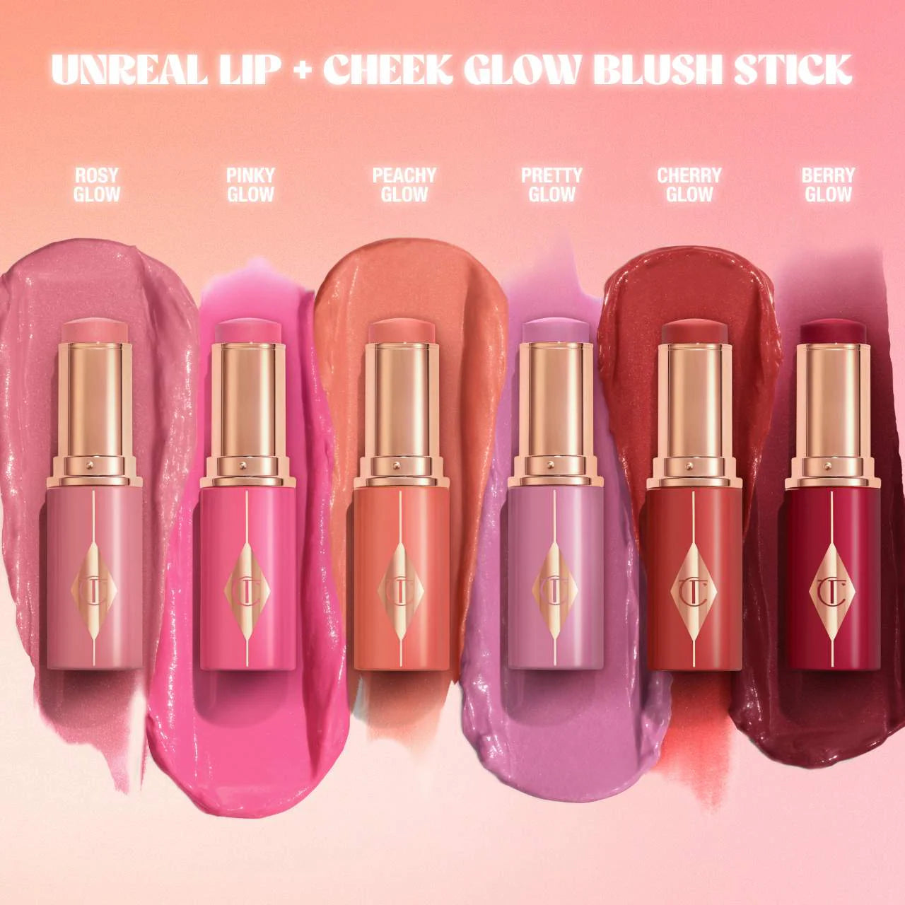 Unreal Lip + Cheek Glow Blush Stick with Hyaluronic Acid (Rubor en Barra)