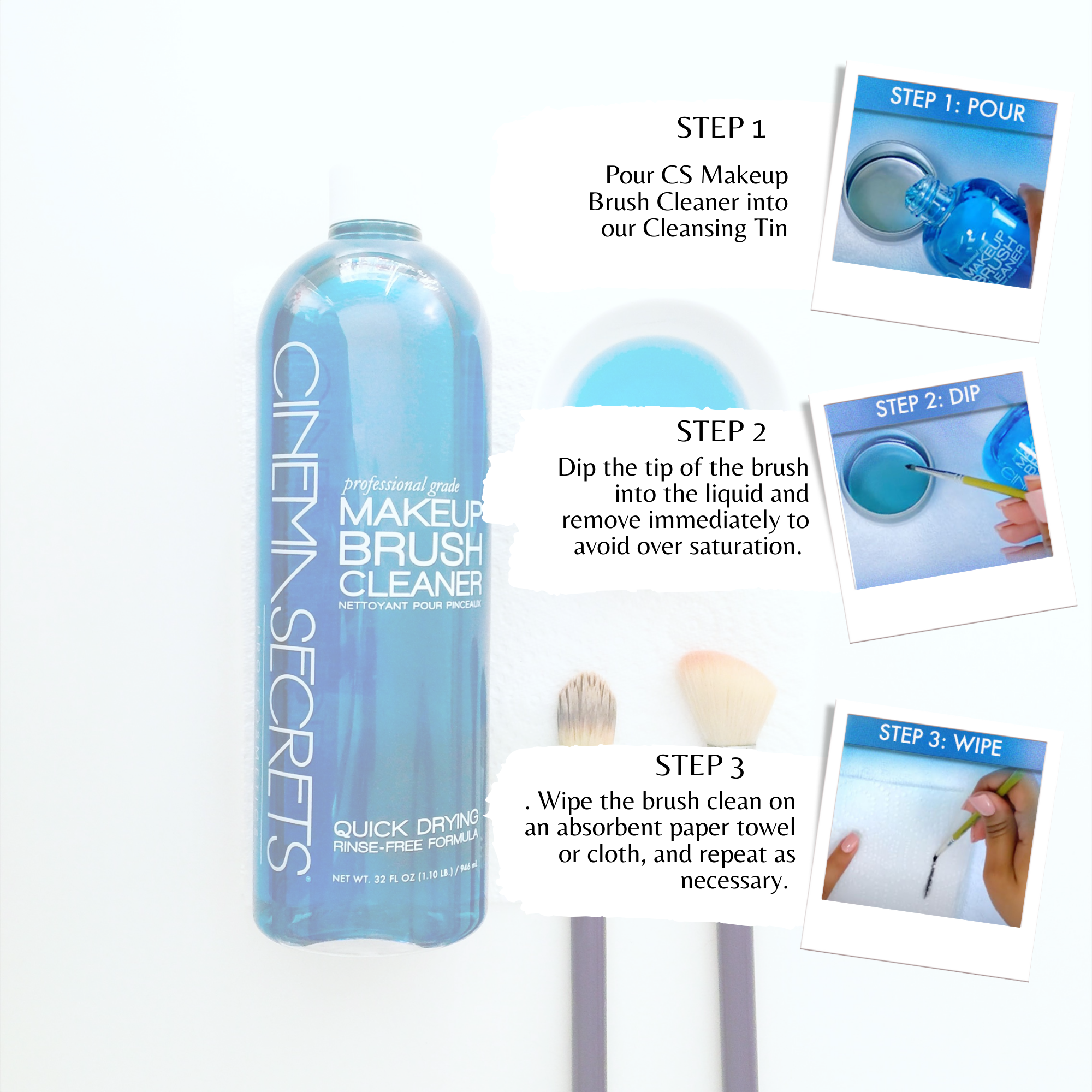 Makeup Brush Cleaner (Limpiador de Brochas)