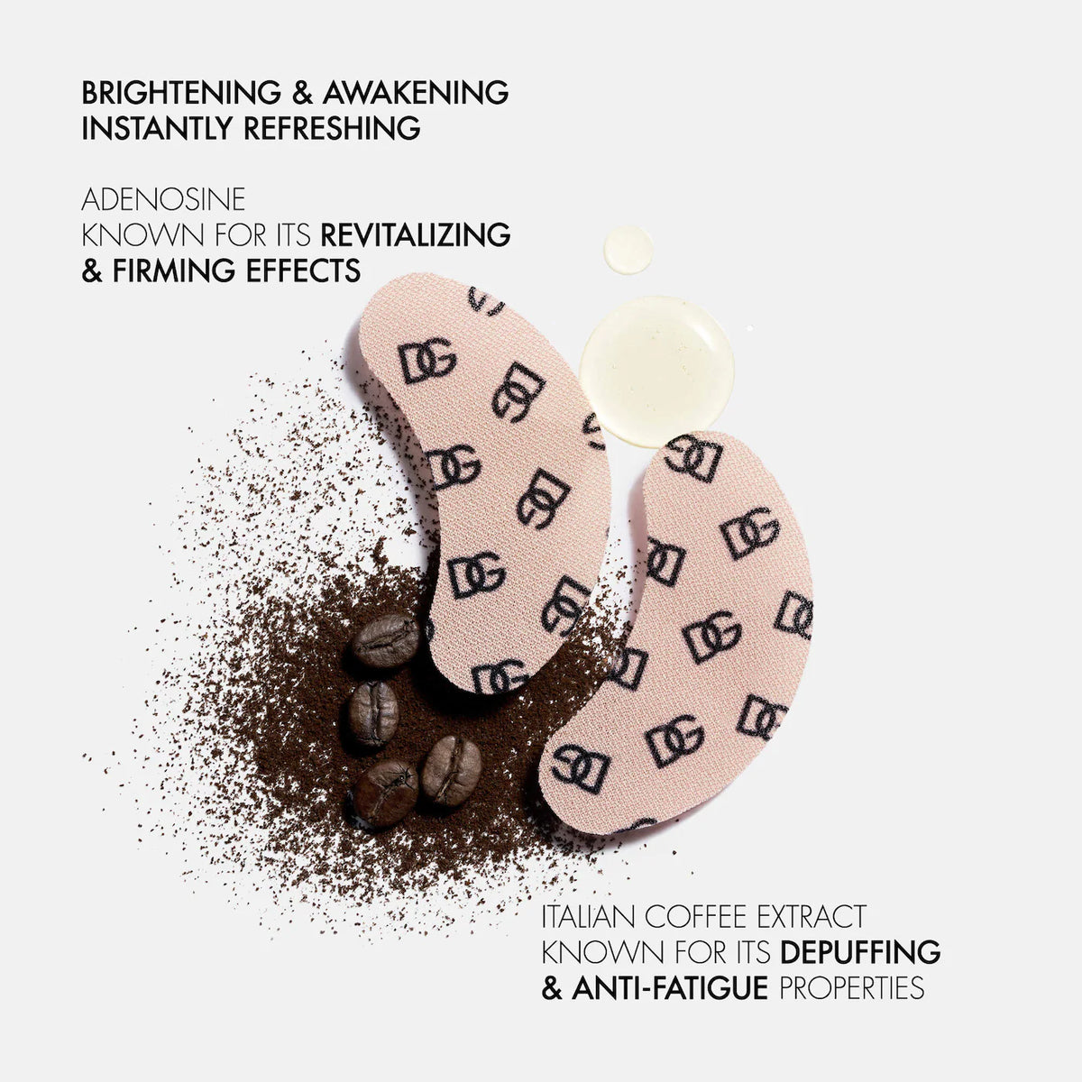 No-Puff Caffeine Eye Patches Depuffing & Brightening Gel Pads (Parches para Ojos)