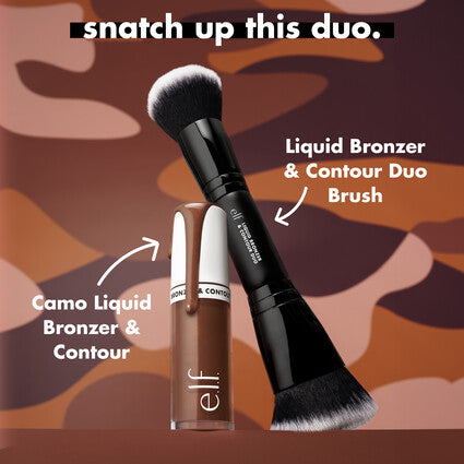 Liquid Bronzer & Contour Duo Brush (Brocha para Rostro)