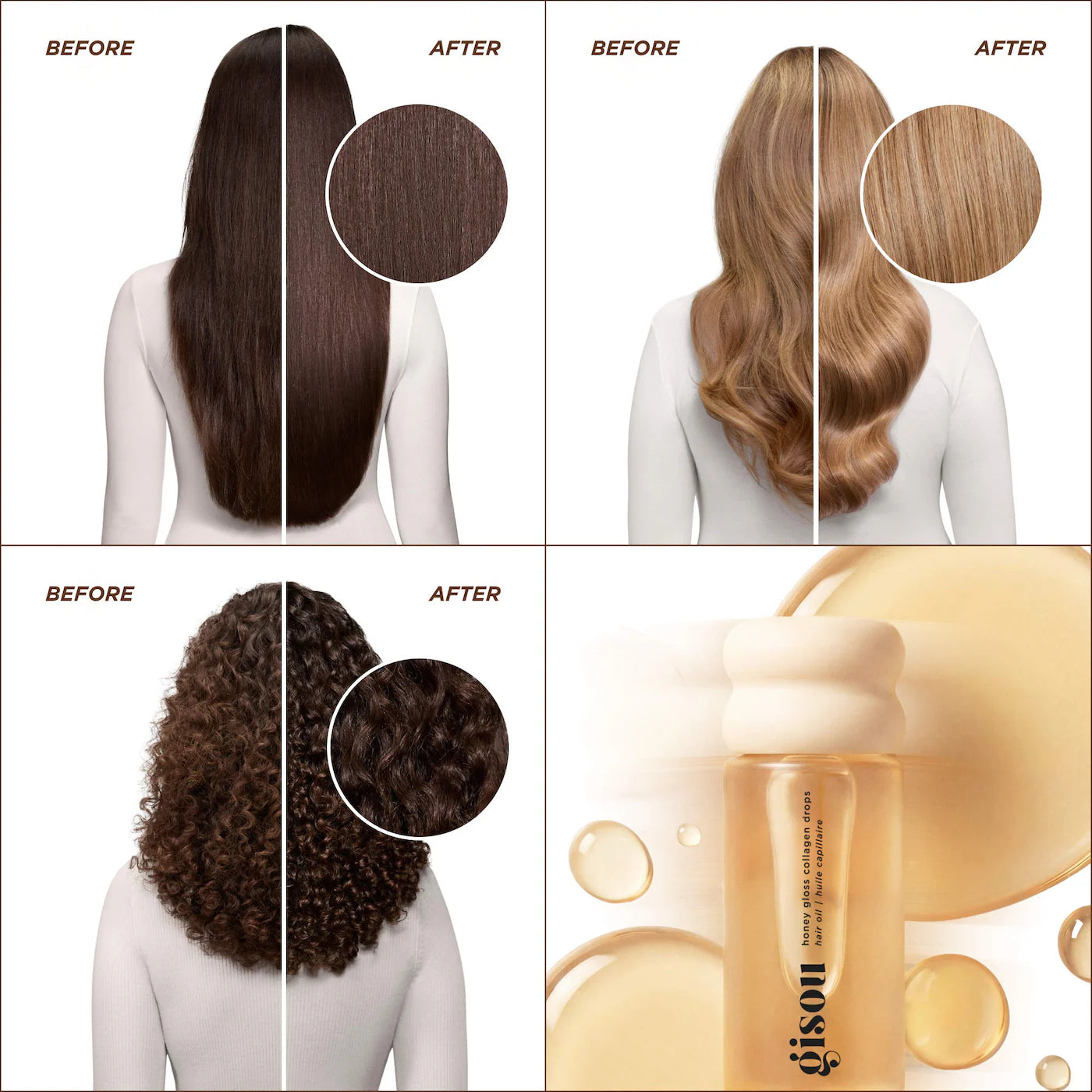 Honey Gloss Collagen Drops Hair Oil (Aceite para Cabello)