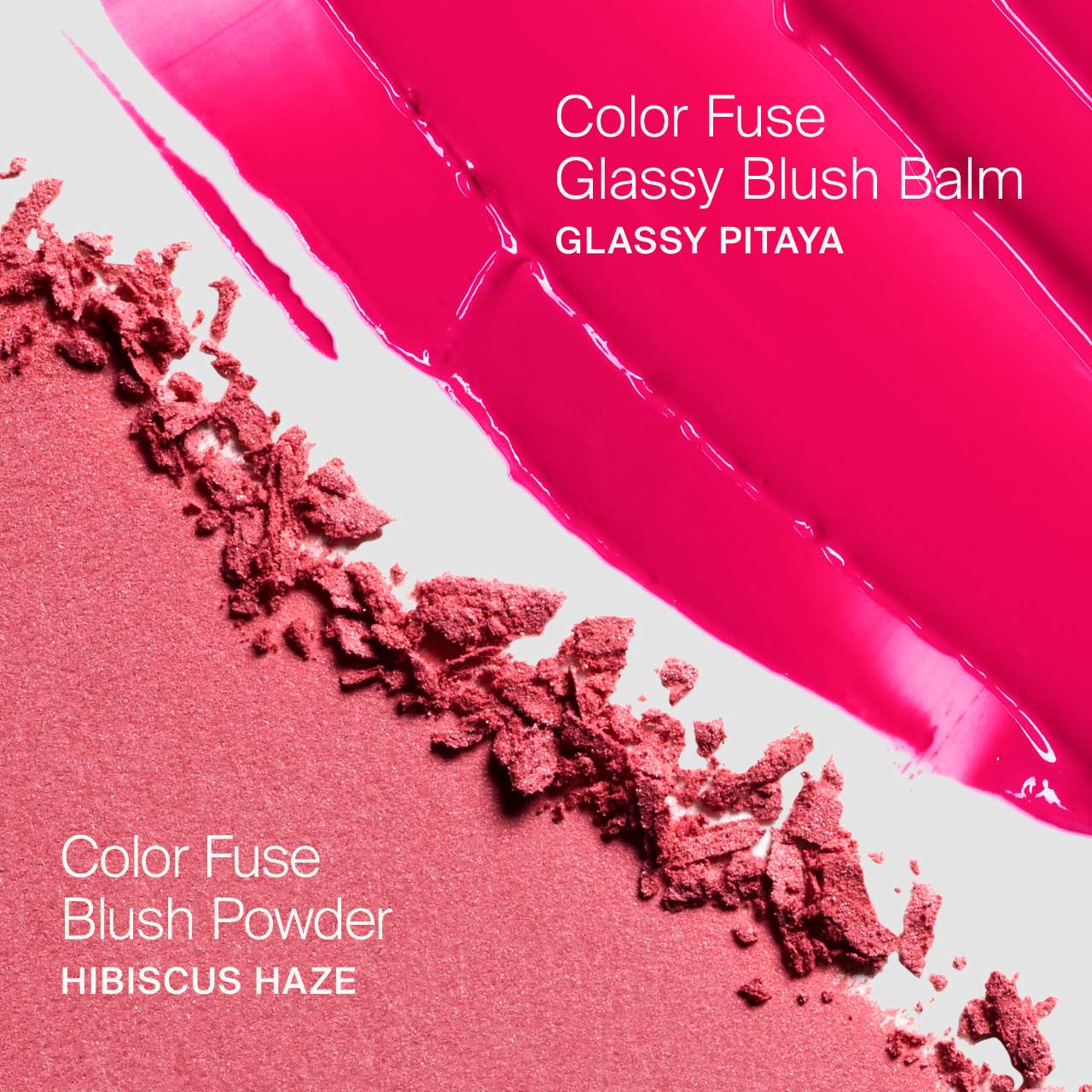 Color Fuse Glassy Blush Balm Stick + Powder Blush (Kit o Set)