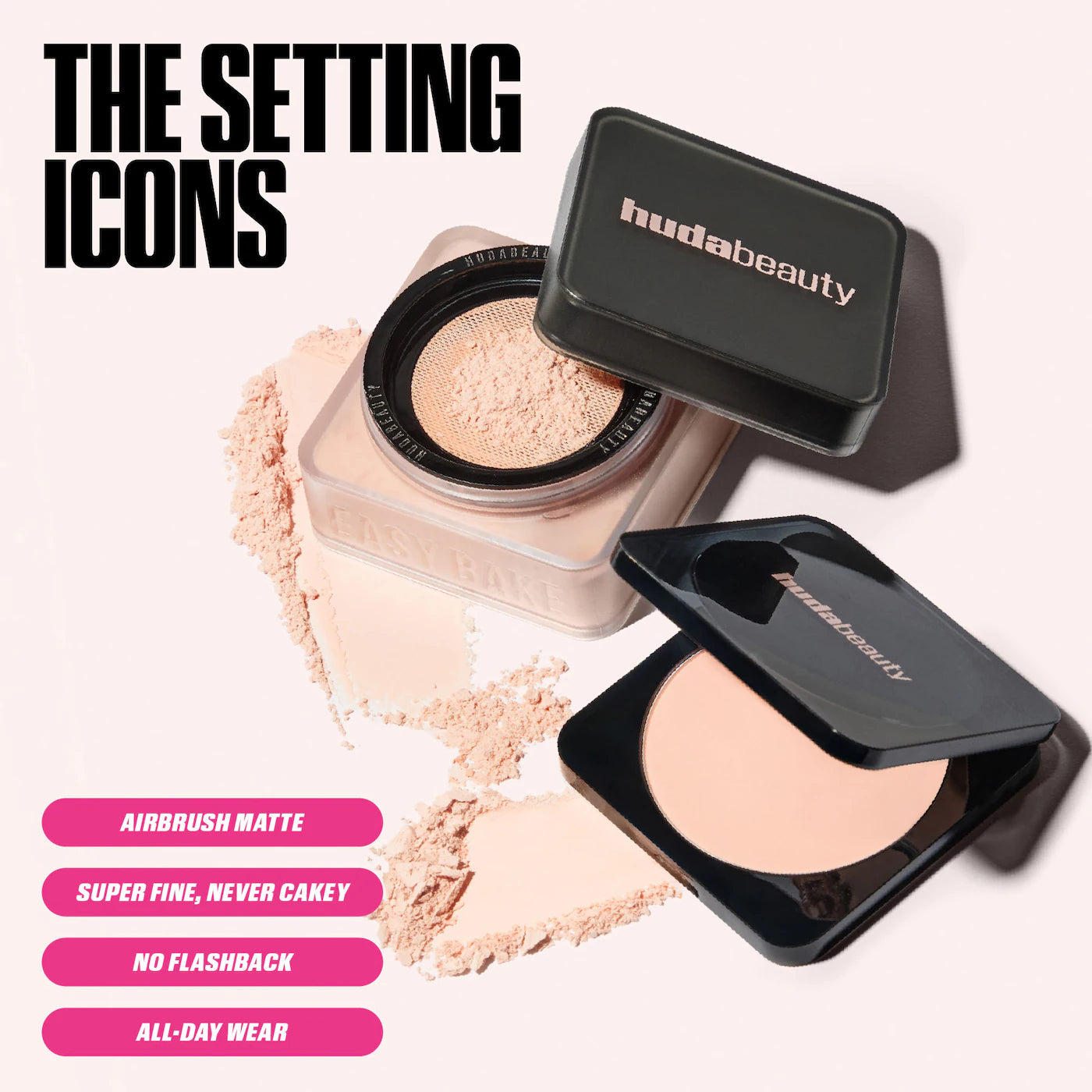 Easy Bake Airbrush Matte Pressed Setting Powder (Polvo Compacto)
