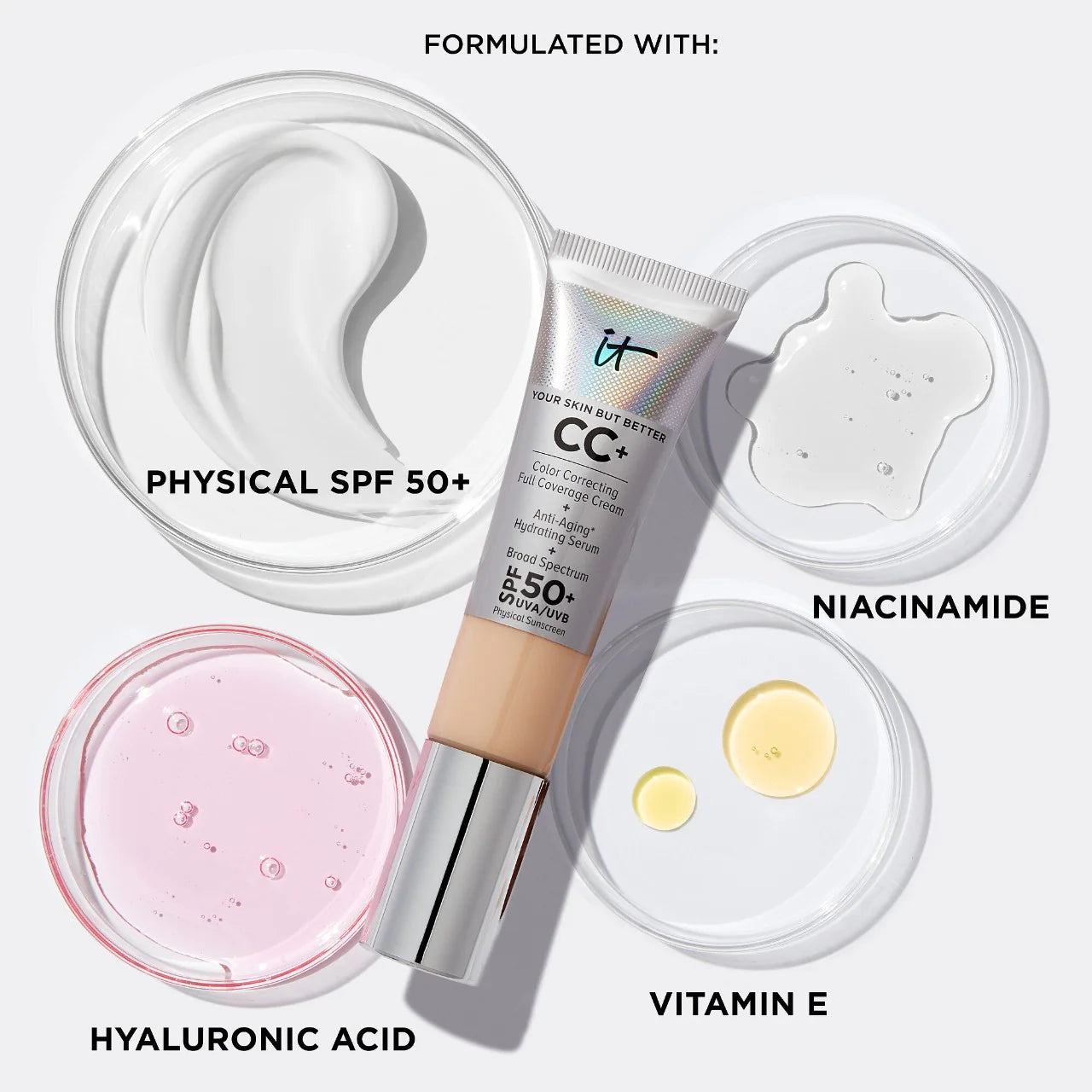 CC+ Cream Full Coverage Color Correcting Foundation with SPF 50+